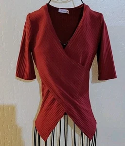 Bluse 7. Januar, weinrot, Größe S - Bild 1 von 3