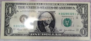 2003 One Dollar Federal Reserve STAR NOTE $1 LOW SERIAL NUMBER K0029320* - Picture 1 of 2