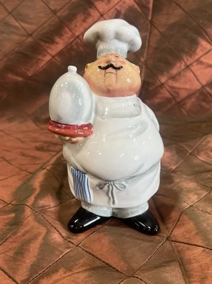 Adorable Chef Salt Or Pepper Or Cheese Shaker Ceramic CIC Brand - Image 1 of 4