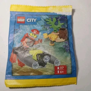 LEGO CITY Diver with Underwater Scooter Paper Bag 952311 New Sealed - Foto 1 di 2