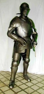 Halloween-Kostüm Mittelalterliche Ritter tragbare Anzug Rüstung Kreuzritter Kamp - Bild 1 von 2