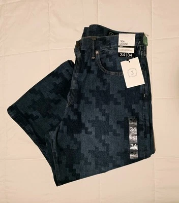 NWT Gap x Dap Dapper Dan Limited Edition Cotton '90s Loose Wide Legs Jeans 34x34 - Image 1 of 4