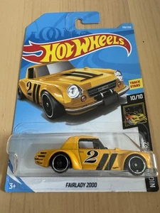 2019 Hot Wheels Nightburnerz 10/10 Farilady 2000 156/250 Yellow New On Card S40 - Picture 1 of 2