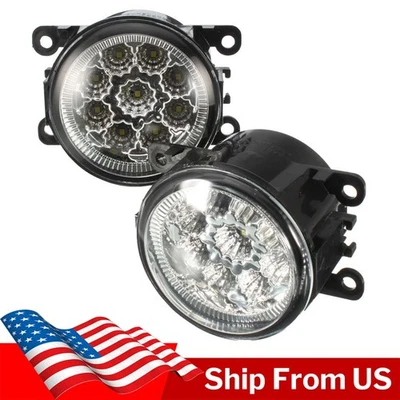 2x LED Front Clear Lens Bumper Fog Light Lamps Assembly for Ford Focus Mustang - Изображение 1 из 4