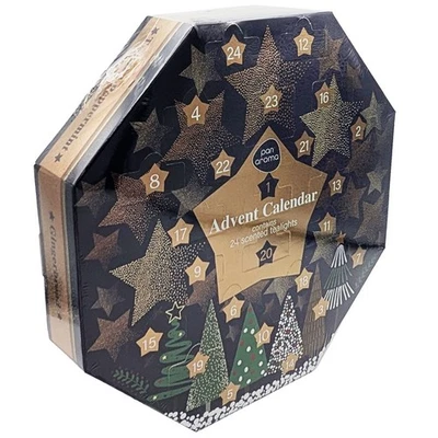 Pan Aroma Tea Light Advent Calendar - 24 Christmas Scented Tea Lights
