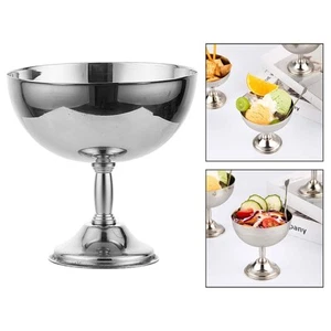 Servier Dessert Schale Elegant Mehrweg Eisbecher für Salat Obst Joghurt - Bild 1 von 23