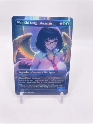 Wan Shi Tong, Librarian Foil Playtest Fanart Waifu EDH Commander Casual Play - Image 1 of 2