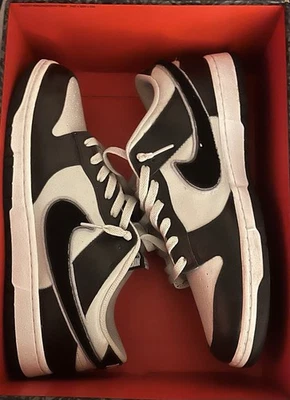 Nike Dunk Low Chenille Swoosh Black Grey Fog Size 12.5 DD1391 001 Worn Once - Image 1 of 4