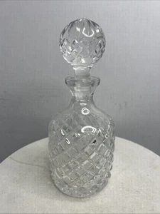 Vintage 9,5" Waterford? Kristall Spirituosen Karaffe mit Deckel Stopfen - Bild 1 von 8