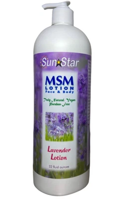 Loción lavanda MSM - 32 OZ Foto 1 de 4