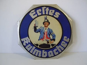 Antikes Pappe Schild " Erstes Kulmbacher Bier " vor 1945 - Picture 1 of 2