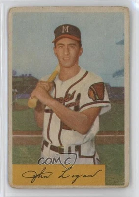1954 Bowman Johnny Logan (100 Runs) #80 - Image 1 of 2