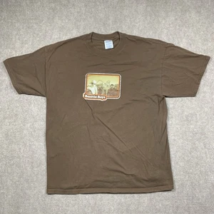 T-shirt ragazzo Beastie vintage uomo XL marrone 100% cotone scintillante - Foto 1 di 8