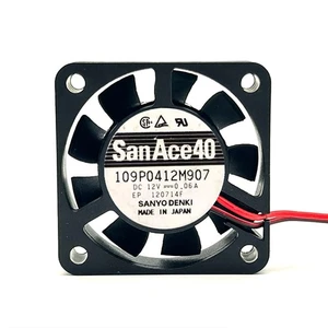 1PCS New SANYO SANACE40 109P0412M907 Cooling Fan DC12V 0.06A 4010 2Pin - Picture 1 of 1