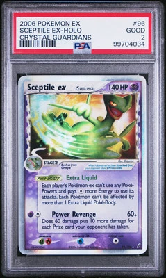 2006 POKEMON EX CRYSTAL GUARDIANS #96 SCEPTILE EX-HOLO PSA 2 - Image 1 of 2