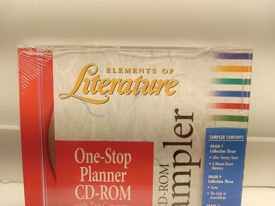 Elements of Literature - On-Stop Planner CD-ROM with Test Generator Sampler NEW - Image 1 of 4