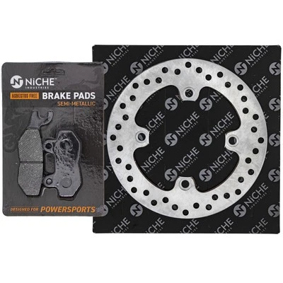 Kit de pastillas de rotor de freno trasero derecho NICHO para Triumph T2020555 T2025200 semi metálico Foto 1 de 4