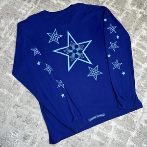Chrome Hearts Stars Logo Long Sleeve Pocket Tee Shirt - Picture 1 of 20