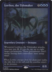 Lorthos, the Tidemaker Commander Masters inciso su lamina raro #490 quasi nuovo MTG - Foto 1 di 2