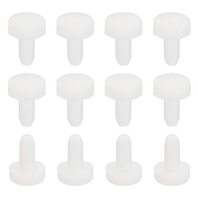 Tapón suave de goma maciza de silicona para agujero de 2,8-3 mm blanco 24 piezas Foto 1 de 4