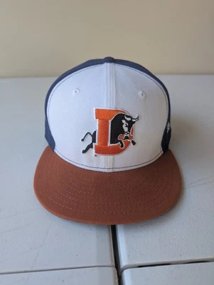 Durham Bulls New Era Cap Hat Mens Size 7 5/8 White Blue Minor League NWOT NEW - Image 1 of 4