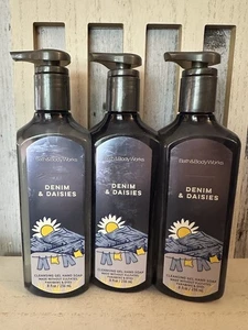 Bath & Body Works DENIM DAISIES 3er-Set Reinigungsgel Handseife 8 Unzen Neu/Unbenutzt - Bild 1 von 4
