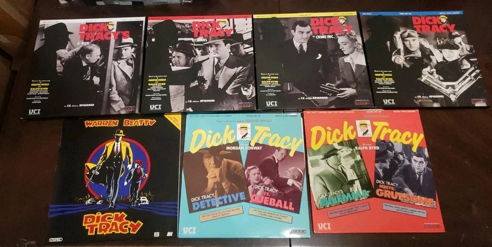 Lot Of 7 Dick Tracy Laserdisc Sets 64 Episodes + Live Action Movie w Madonna W15 - Image 1 of 4