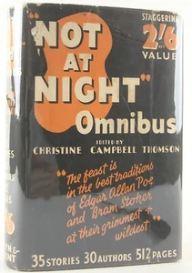 The "Not at Night" Omnibus Scarce 1936 Selwyn & Blount Horror 1stEd 1st Issue DJ - Imagen 1 de 11