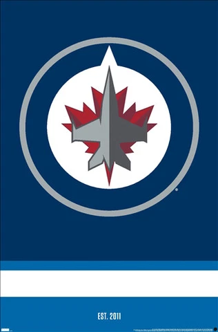 WINNIPEG JETS Official NHL Hockey Team Logo 22x34 WALL POSTER Cover