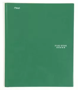 2-Pocket Folders with Prong Fasteners Folders with Pockets Green 72361 - Picture 1 of 2
