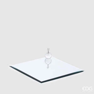 Edg Enzo De Gasperi Base Espejo Cuadrado 30 X 30CM Plata - Imagen 1 de 1