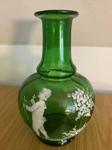 An antique Mary Gregory glass jug / vase - Picture 1 of 7