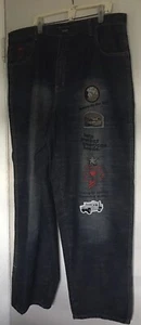 Vintage Echo Unltd Carpenter Jeans Gr. 42 Blau Welcome To The Hood Selten ��NOS - Bild 1 von 20