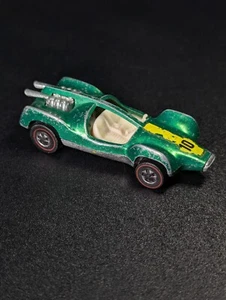Mantis vintage Hot Wheels Redlines 1970 verde con blanco interior + Pegatina Lola GT - Imagen 1 de 4