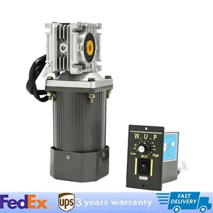 Worm Gear Motor 120W AC 110V Speed Controller Industrial Gearbox Electric RV30 - Picture 1 of 20