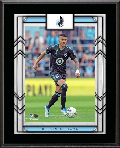 Kervin Arriaga Minnesota United FC 10.5" x 13" Player Plaque Cover
