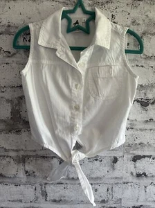 Bluse 116 Weiß zum Knoten Palomino - Bild 1 von 3