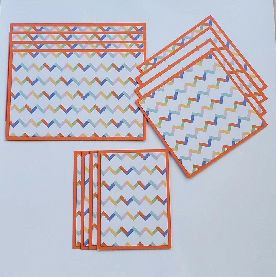 Premade Scrapbook Mat Set [12 pc] Abstract #7 Foto 1 de 1