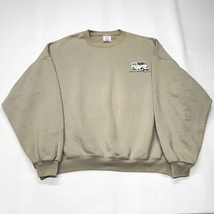 VTG Divco Crewneck Sweatshirt Mens 2XL Beige Logo Milk Truck 90s Uniform Boxy - Picture 1 of 22