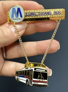 MTA Mass Transit Long Island New York Metal Bus Tie Clip transportation vehicle - Picture 1 of 2