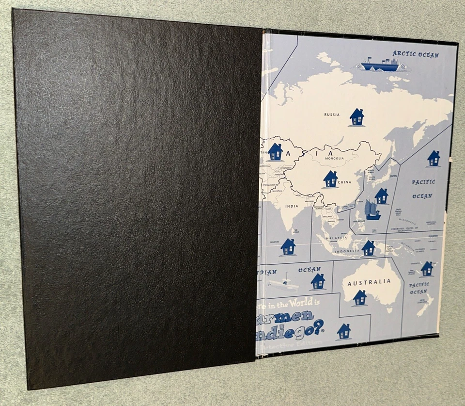 ¿Dónde en el mundo está Carmen Sandiego? Tablero de juego de repuesto Jr Det Ed Foto 1 de 4