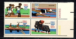 #1791-95 1979 15-cent Summer Olympics se-tenant block of 4 MNH - Picture 1 of 1