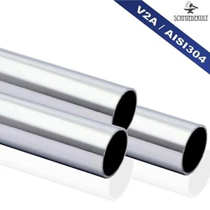 (26,00€/m) Tubo de acero inoxidable tubo redondo pasamanos 33,7x2mm grano 240 rectificado -2000mm - Imagen 1 de 124