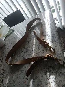 HARTMANN ENGLISCHER HELLBRAUNER LEDERRIEMEN - ERSATZ FÜR KOFFER ODER GEPÄCK GUC - Bild 1 von 5