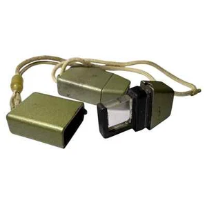 Vintage USSR alumo-phosphate act. silver glass Dosimeter keychain ID-11 for DIY - Picture 1 of 6