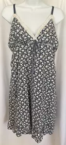 Rue 21 Blue/White Hippie Boho Beach Summer Romantic Strap Sundress Juniors XL - Picture 1 of 9