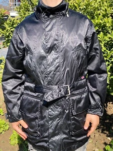 Belstaff Black Edition Weatherproof Jacket Motorcycle TrenchCoat Oversize Size S - Picture 1 of 24