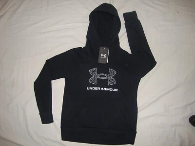 Nueva sudadera con capucha suéter polar rival Under Armour 1381678 para niñas - mediana - negra Foto 1 de 4