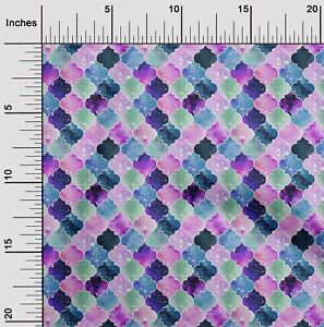 oneOone Cotton Poplin Fabric Textured Moroccan Geometric Fabric-rCq