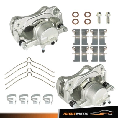 Front Brake Calipers w/ Bracket Pair For Toyota Camry Avalon Lexus ES350 2.5L - Image 1 of 4